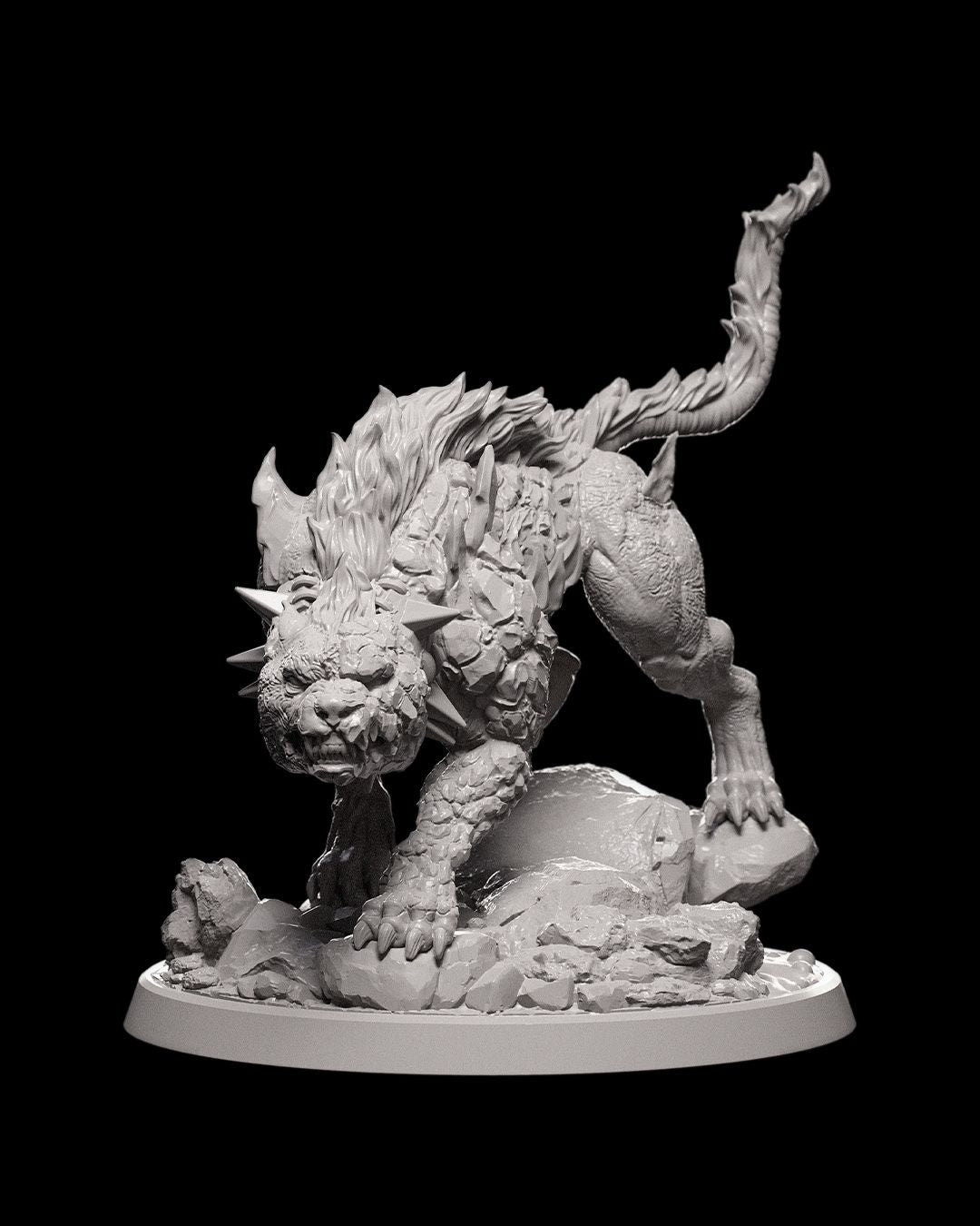 Fire Giant Hell Hound - Ice and Fire Campaign 3D Resin Miniature