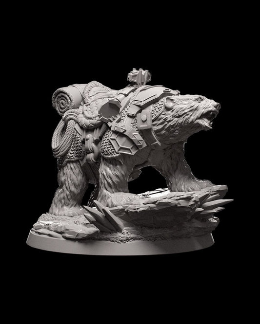 Bear Companion - Ice and Fire Campaign 3D Resin Miniature