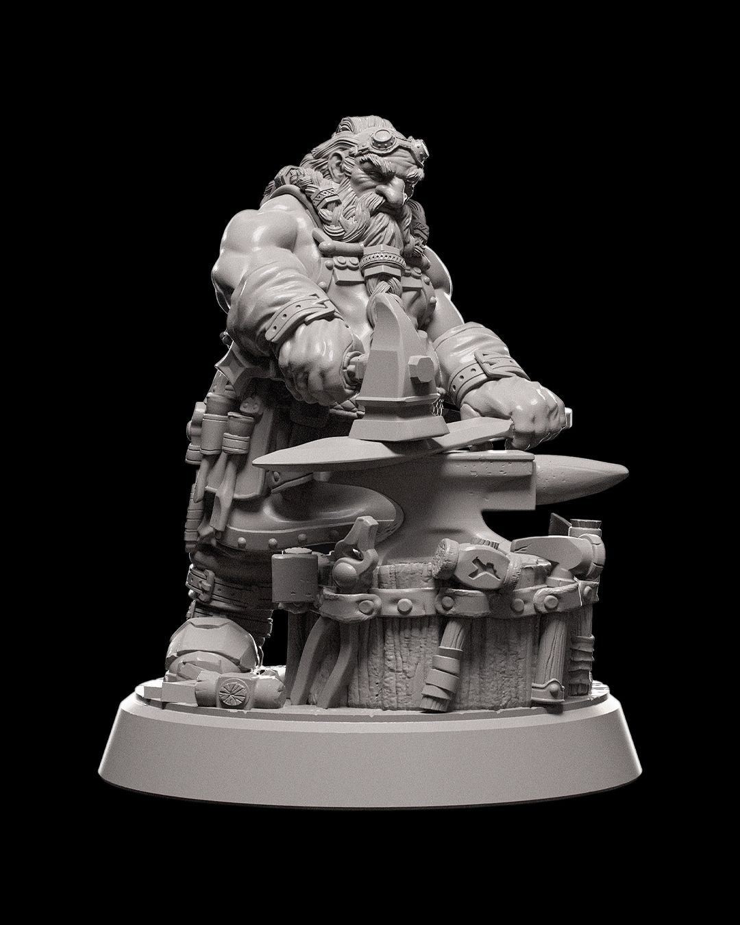 Dwarven BlackSmith - Ice and Fire Campaign 3D Resin Miniature