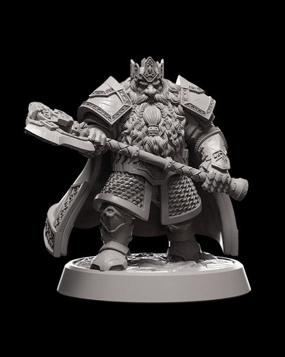 Dwarven King - Ice and Fire Campaign 3D Resin Miniature