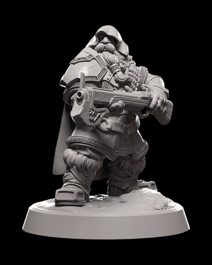 Dwarven Hooded Ranger - Ice and Fire Campaign 3D Resin Miniature