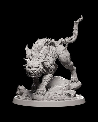 Fire Giant Hell Hound - Ice and Fire Campaign 3D Resin Miniature