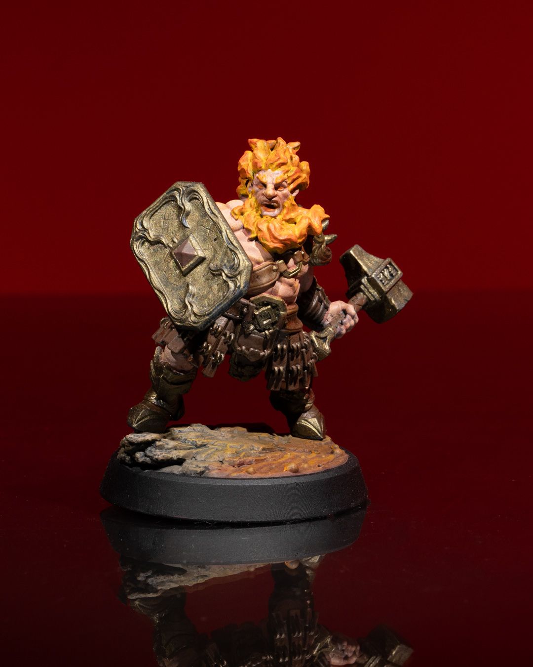 Fire Soldier Male - Ice and Fire Campaign 3D Resin Miniature