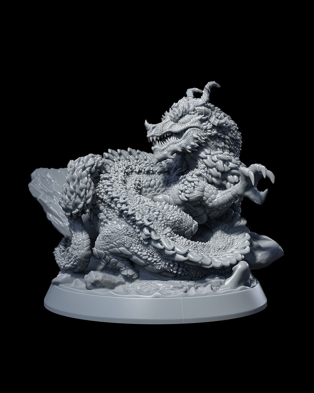 Oriental Dragon - Bestiarium of the Mad Scholar Campaign 3D Resin Miniature