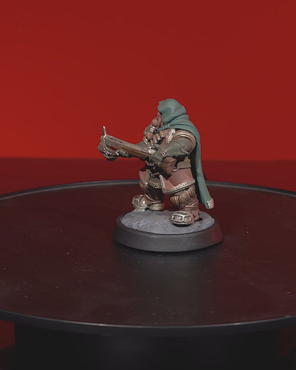 Dwarven Hooded Ranger - Ice and Fire Campaign 3D Resin Miniature