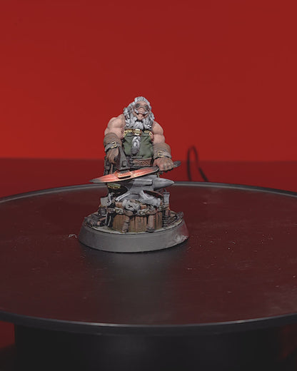 Dwarven BlackSmith - Ice and Fire Campaign 3D Resin Miniature